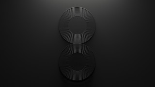 Black background sideways eight manessier - new free wallpaper