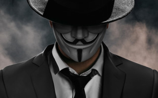 Man mask suit tie hat - verdadism free wallpaper