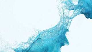 Blue wave splash gradient 3d - against free wallpaper for desktop