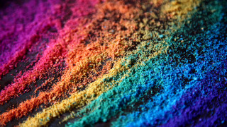 Rainbow sand autumn leaves fireworks - sand free wallpaper