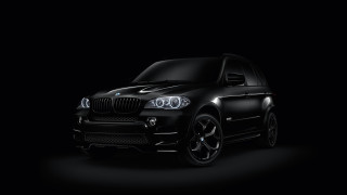 Black bmw suv dark room - neoclassicism free wallpaper