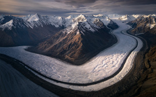 River valley mountains cloudy sky 11 - charles martin free wallpaper