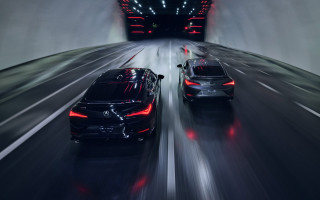 Tunnel drive red lights futurism - a tunnel free wallpaper