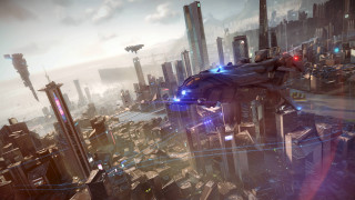 Futuristic city afrofuturism architecture skyline - a futuristic city free wallpaper