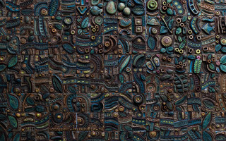 Wall textures clock generative android - a close up of a wall free wallpaper