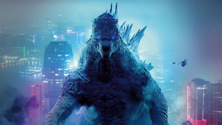 Godzilla cityscape night helicopter ruins - a helicopter free wallpaper
