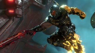 Futuristic suit sword flames battle - unreal engine 5 free wallpaper