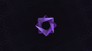 Purple abstract geometric 3d tile - a pattern of circles free wallpaper