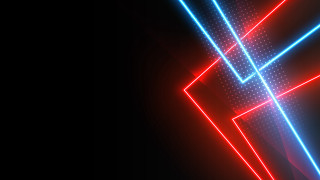 Neon geometric abstract planet light - 4 k wallpaper free wallpaper