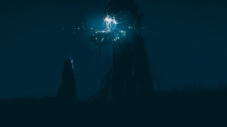 Clocktower fireworks night starry sky - firework free wallpaper