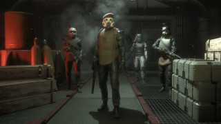 Gas masks crew room crates - antipodean free wallpaper