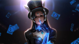 Cyberpunk woman tophat suit glow - splash art free wallpaper