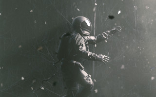 Forest commander gun fall space - redshift free wallpaper