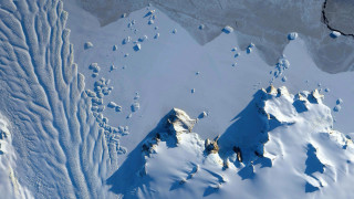 Snowy mountain blue ocean bubble - murata range free wallpaper