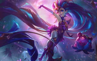 Woman sword purple outfit purple - dom qwek free wallpaper