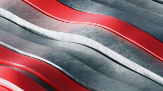 Red silver wavy lines abstract - background free wallpaper