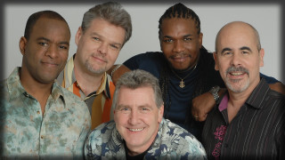 Group men smiling white background - dave kendall free wallpaper