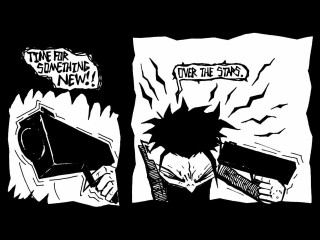 Comic strip man gun cartoon 2 - graphic novel free wallpaper