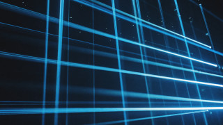 Blue light streak clock wall - the wall and a clock free wallpaper