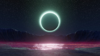 Floating air water night bright - a large object free wallpaper