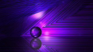 Purple shiny ball reflection abstract - shiny free wallpaper
