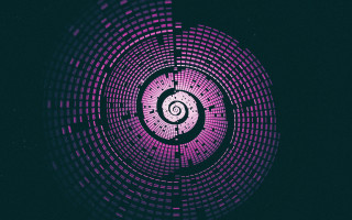 Circular spiral purple background android - circular free wallpaper