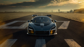 Sports car road sunset horizon - the horizon behind free wallpaper