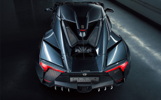Futuristic car topview darkroom whitewall - side profile free wallpaper
