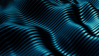 Large wavy pattern blue black - c4d free wallpaper