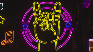 Neon peace star shock art - art free wallpaper