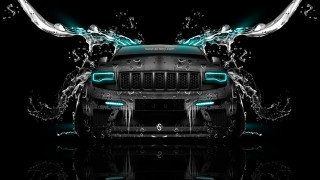 Car bullhorns hood lights 3d - a.d.m. cooper free wallpaper
