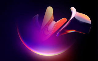 Colorful abstract background swirls raytraced - cinema 4 d free wallpaper