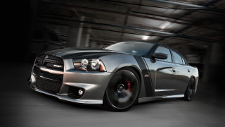 Silver car tunnel garage black - a black light free wallpaper