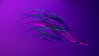 Purple gradient flowing hair 3d - flowing hair free wallpaper