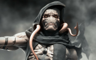 Creepy hooded snake creature ambient - ed binkley free wallpaper