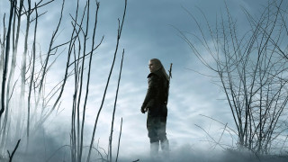Man field sword clouds branches - his hand and a sky background free wallpaper