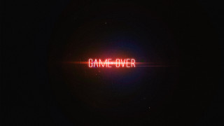 Game over neon sign red - a red glow free wallpaper