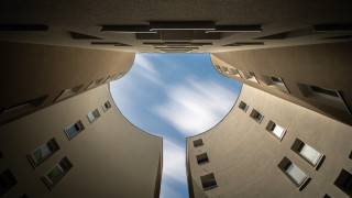 Building perspective constructivism sky clouds - constructivism free wallpaper