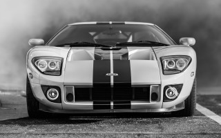 White black car hood stripe - car free wallpaper