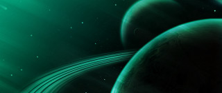 Green space scenes two planets - planet free wallpaper