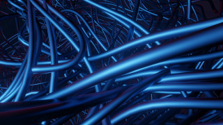 Wires bamboo forest night bridge - beeple free wallpaper