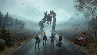 Forest mecha group robot car - enki bilal free wallpaper