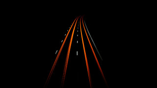 Traintrack darkbackground redlight orange lines - straight free wallpaper
