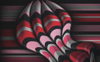 Red black abstract opart vibrant - abstract design free wallpaper