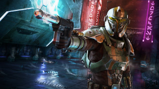 Futuristic man neon room planet 2 - neon free wallpaper