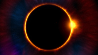 Black hole bright orange center - a black hole free wallpaper