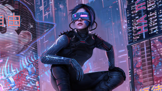 Eve rider cyberpunk suit nyc - neon free wallpaper