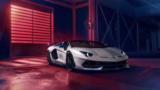 White sports car garage red 8 - a white sports car free wallpaper