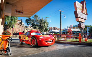Red car gas station restaurant - a restaurant free wallpaper