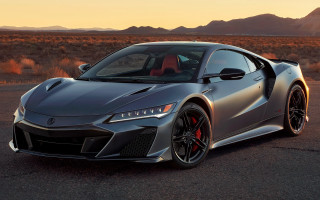 Silver sports car desert sunset 2 - a desert area free wallpaper